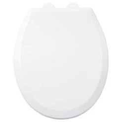 Signature Hardware Bradenton Round Closed-Front Toilet Seat And Lid with Soft Close and Quick Release