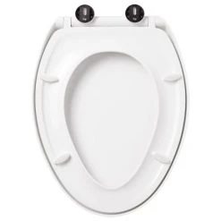 Signature Hardware Contemporary Easy Clean Elongated Toilet Seat with Soft Close -Toilet Seats Shop signature hardware 447330 alternate image 681