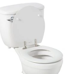 Signature Hardware Deluxe Round Closed-Front Toilet Seat 9 Signature Hardware Deluxe Round Closed-Front Toilet Seat -Toilet Seats Shop signature hardware 904091 r alternate view 113