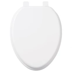 Signature Hardware Elongated Closed-Front Toilet Seat And Lid with Soft Close and Quick Release