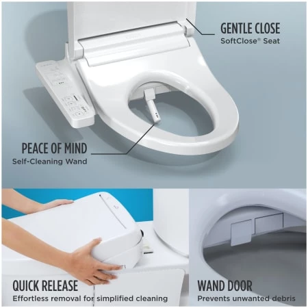 TOTO KC2 Washlet Elongated Soft Close Bidet Seat 5 TOTO KC2 Washlet Elongated Soft Close Bidet Seat - Image 3
