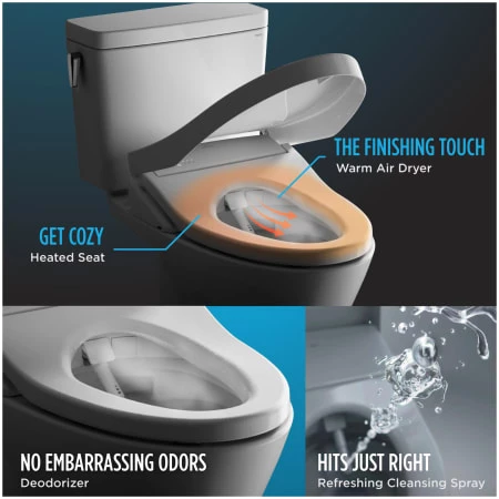 TOTO K300 Elongated Soft Close Bidet Seat 4 TOTO K300 Elongated Soft Close Bidet Seat - Image 2