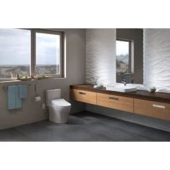 TOTO Washlet+ S500E Elongated Bidet Seat with Heated Seat, Warm Air Dryer, Remote, eWater+, PREMIST, and Auto Flush toilet compatible -Toilet Seats Shop toto sw3044at40 alternative 3 210