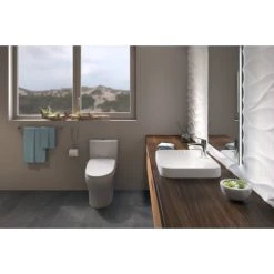 TOTO Washlet+ S500E Elongated Bidet Seat with Heated Seat, Warm Air Dryer, Remote, eWater+, PREMIST, and Auto Flush toilet compatible -Toilet Seats Shop toto sw3046at40 alternative 3 211