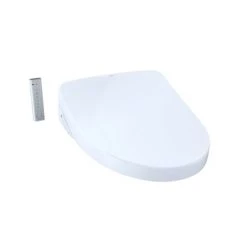 TOTO Washlet+ S500E Elongated Bidet Seat with Heated Seat, Warm Air Dryer, Remote, eWater+, PREMIST, and Auto Flush toilet compatible