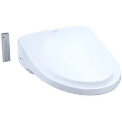 TOTO Washlet S550E Elongated Bidet Seat with Heated Seat, Remote, eWater+, PREMIST, Night Light, and Auto Open/Close,