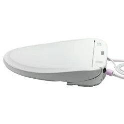 TOTO Washlet S350E Round Soft Close Bidet Seat with Remote, eWater+, Night Light and Warm Air Dryer -Toilet Seats Shop toto sw583 side angle view 31